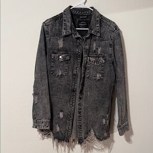 American Bazi Gray Denim Jacket
